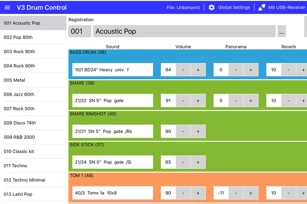 V3 Drum Control - Screen shot 1